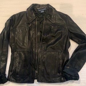 Leather Ralph Lauren Moto Jacket